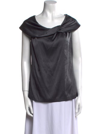 Katharine Kidd Silk Cowl Neck Blouse