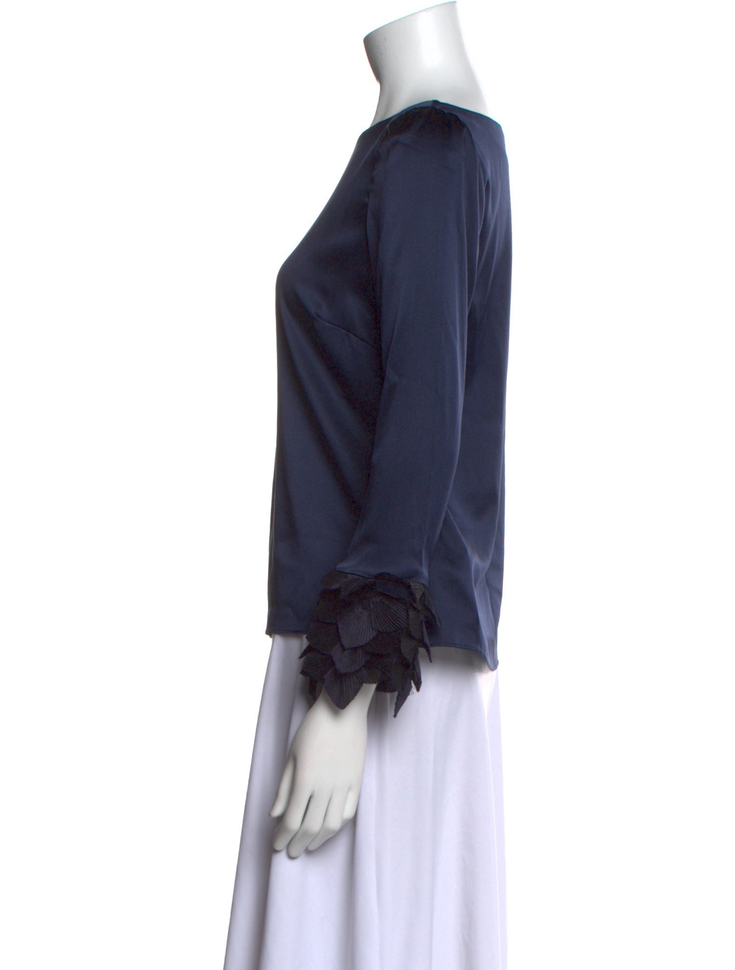 Katharine Kidd Silk Bateau Neckline Blouse