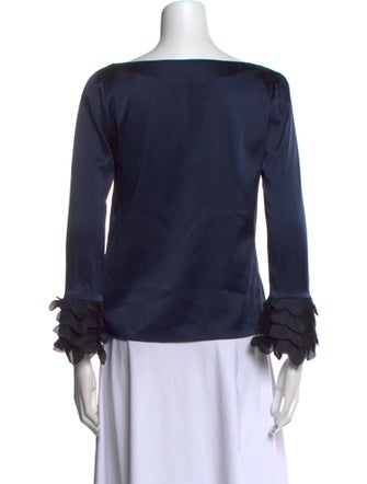 Katharine Kidd Silk Bateau Neckline Blouse
