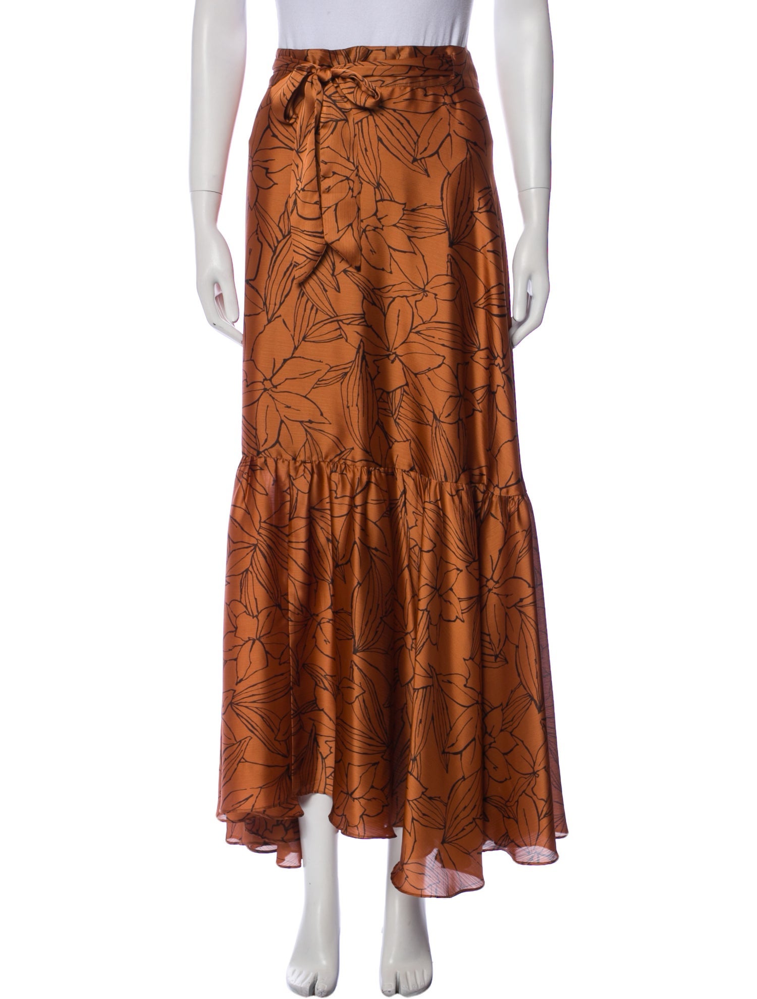 Katharine Kidd Floral Print Midi Length Skirt