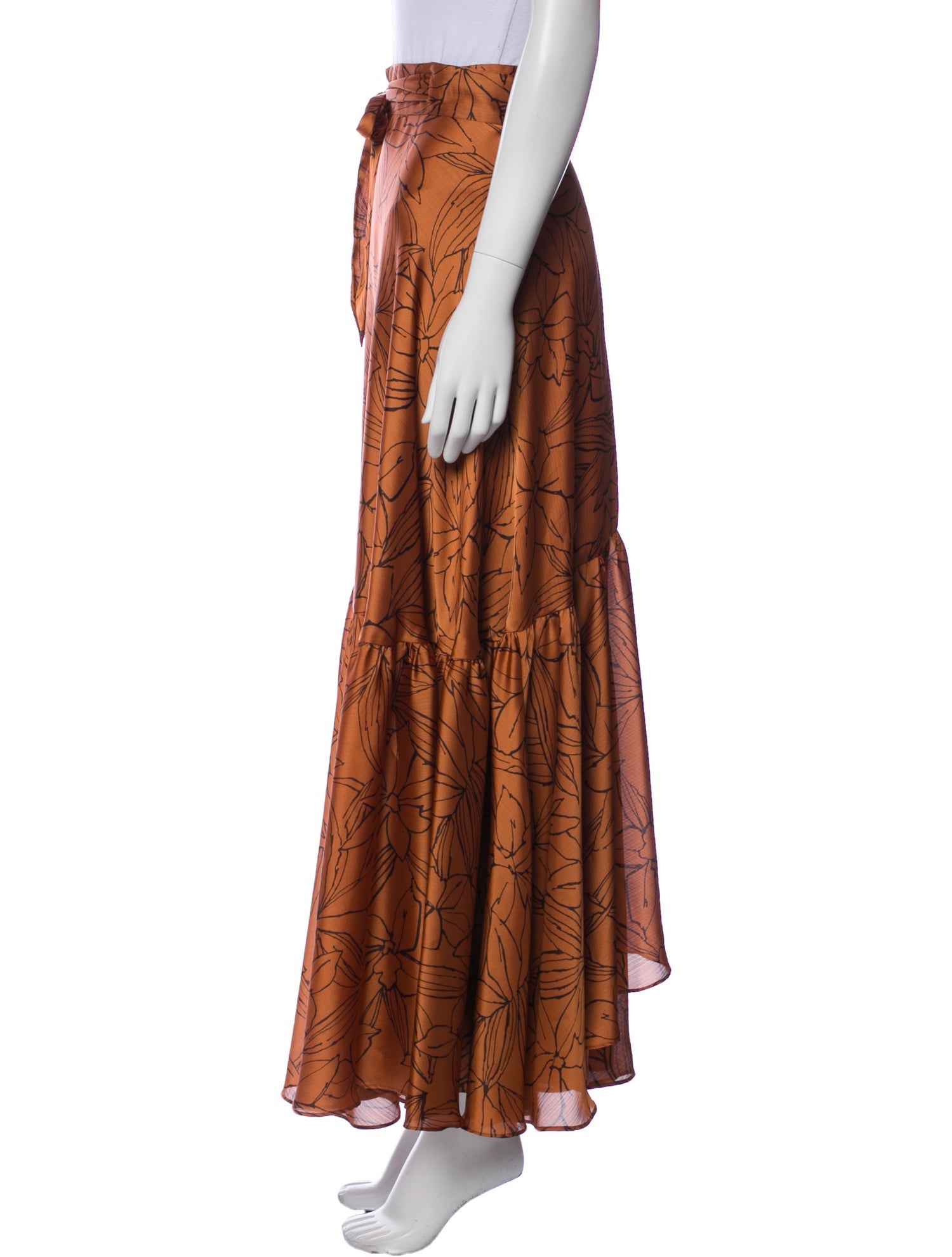 Katharine Kidd Floral Print Midi Length Skirt