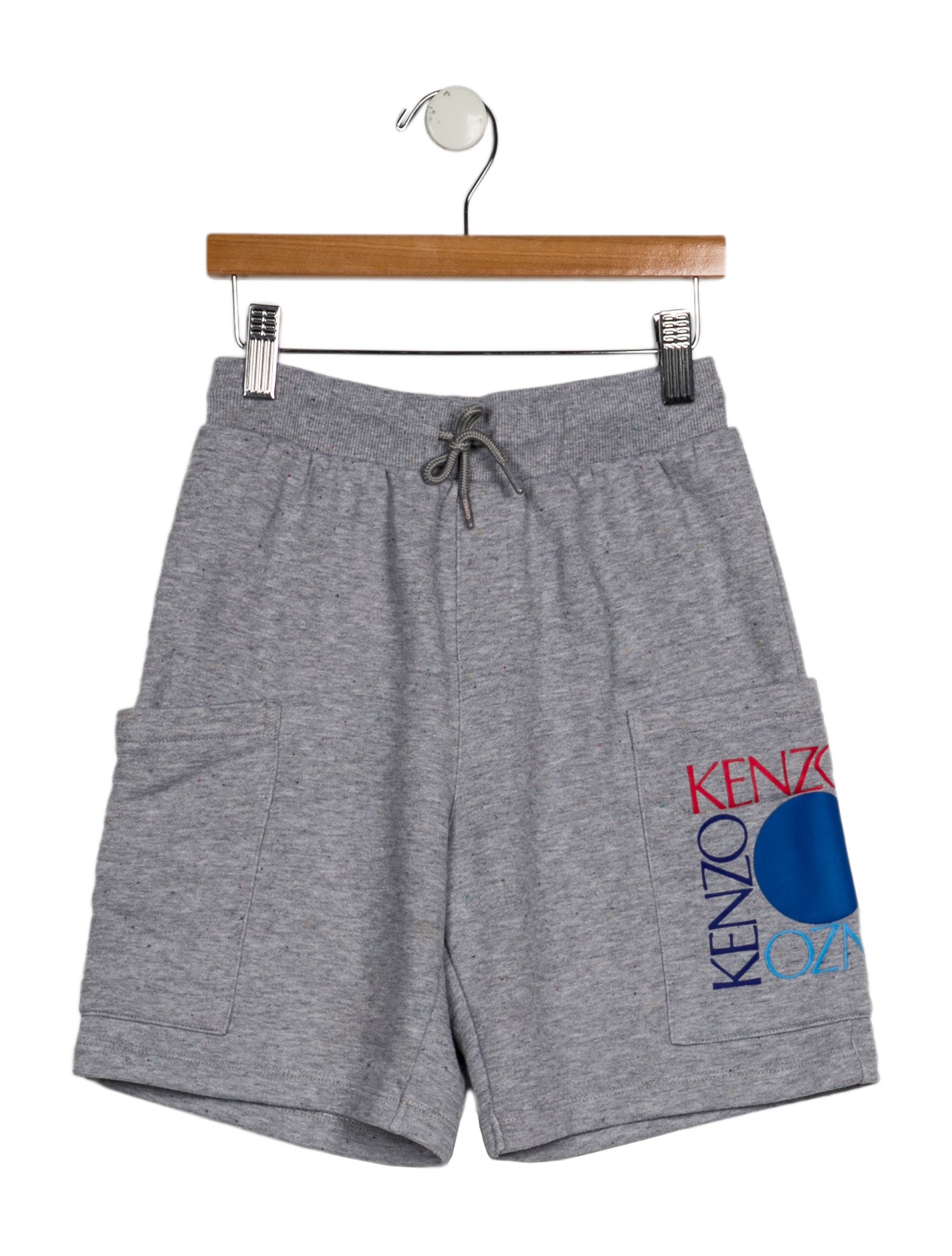 Kenzo Kids Cotton Graphic Print Shorts