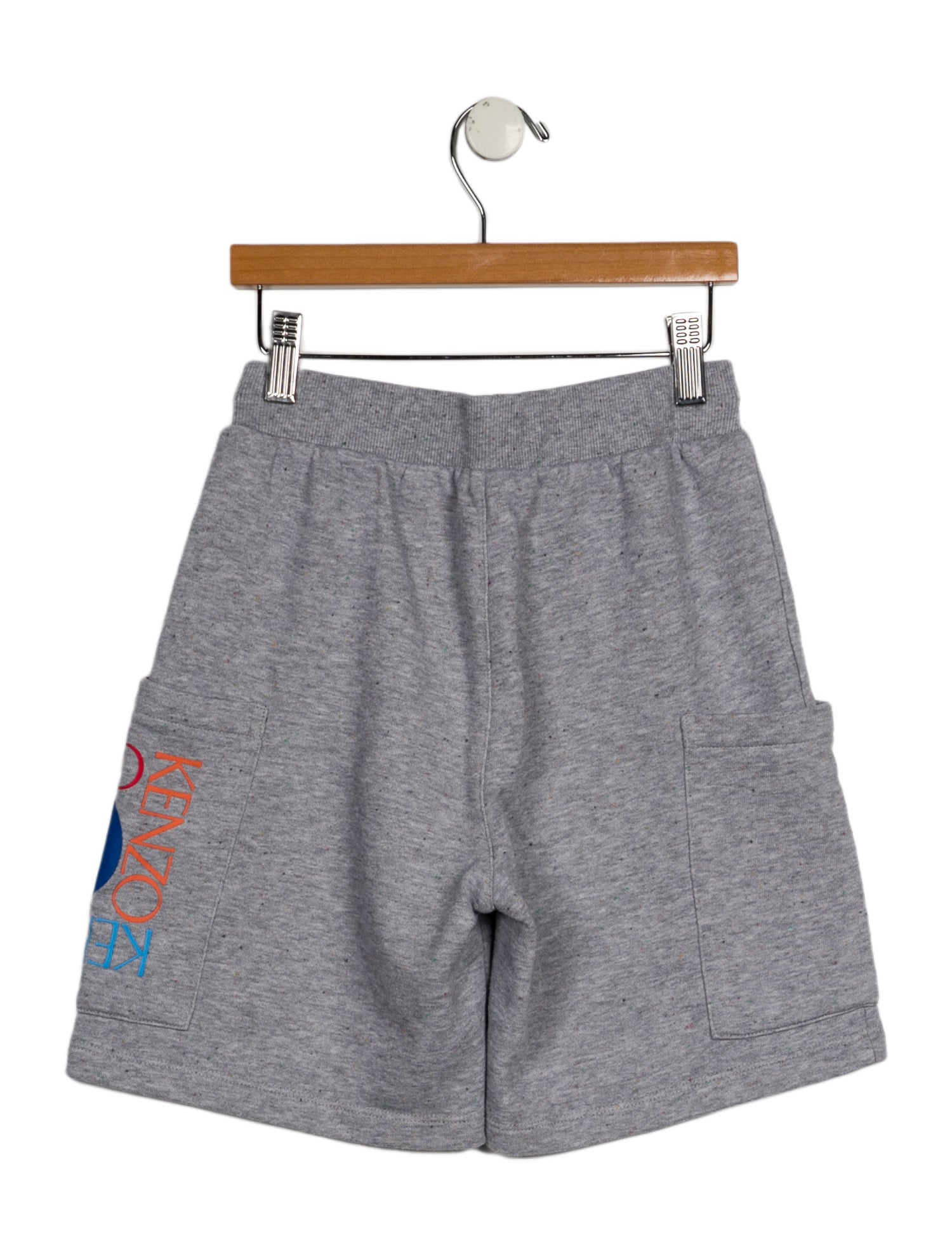 Kenzo Kids Cotton Graphic Print Shorts