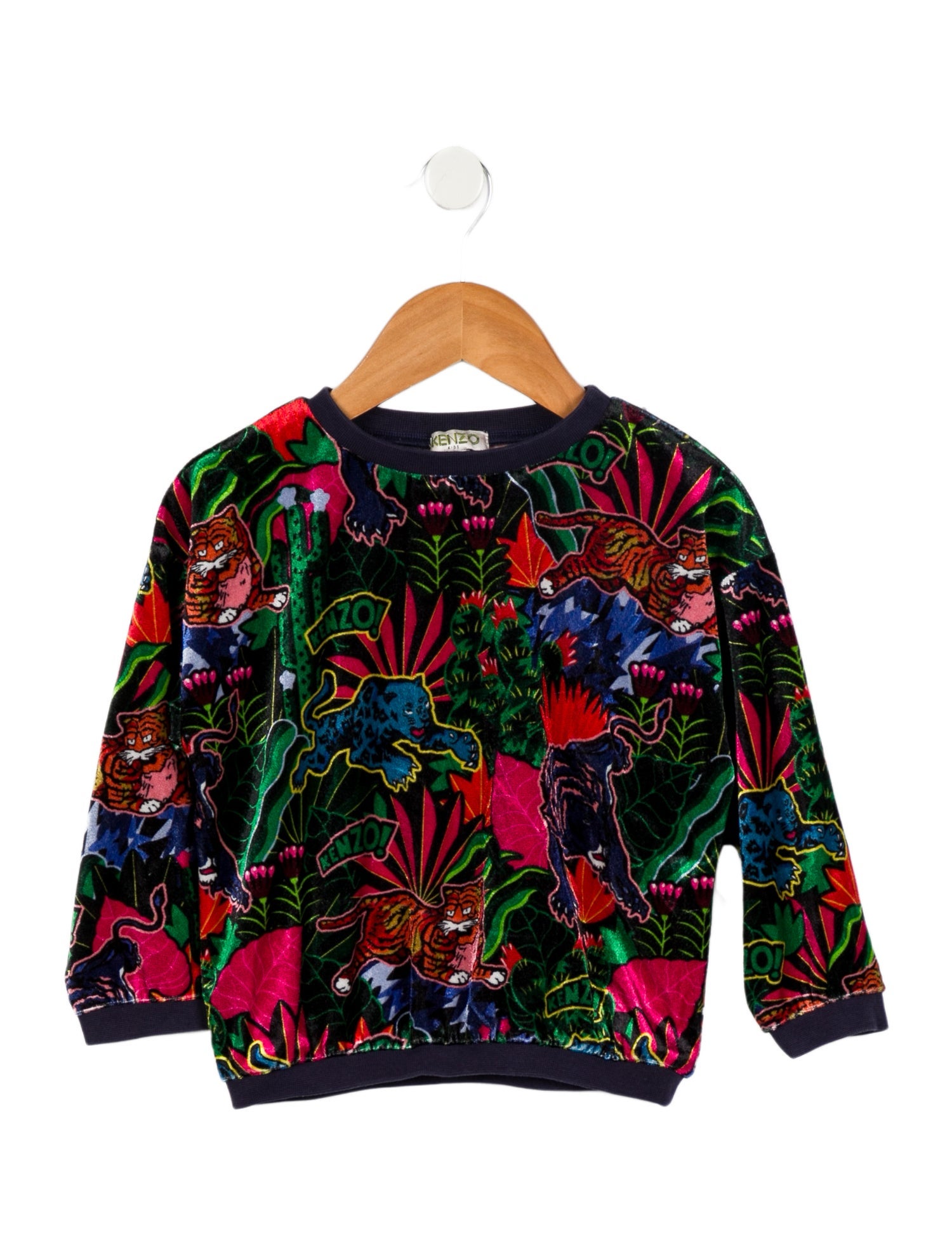 Kenzo Kids Toddler Girls' Printed Crew Neck Sweatshirt