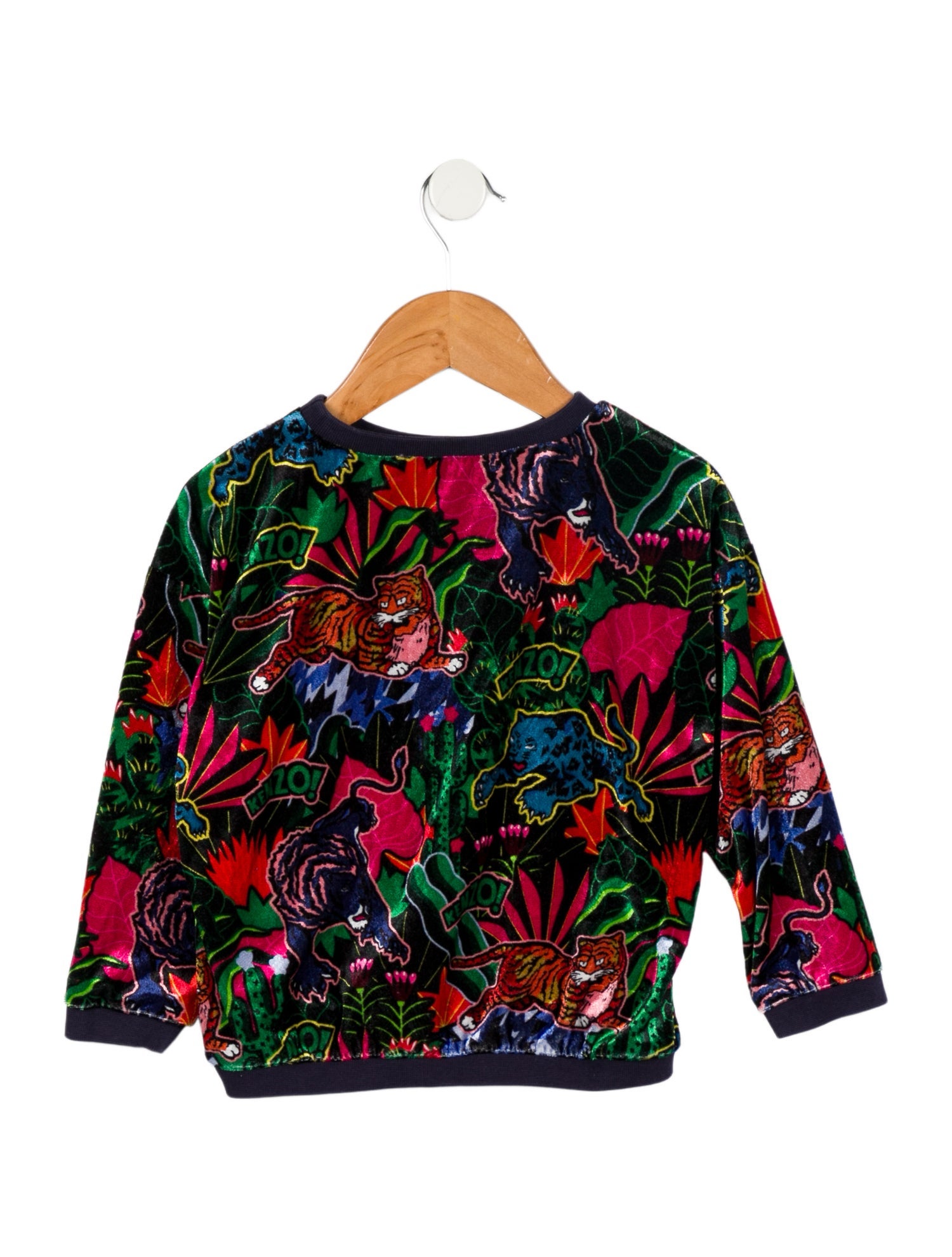 Kenzo Kids Toddler Girls' Printed Crew Neck Sweatshirt