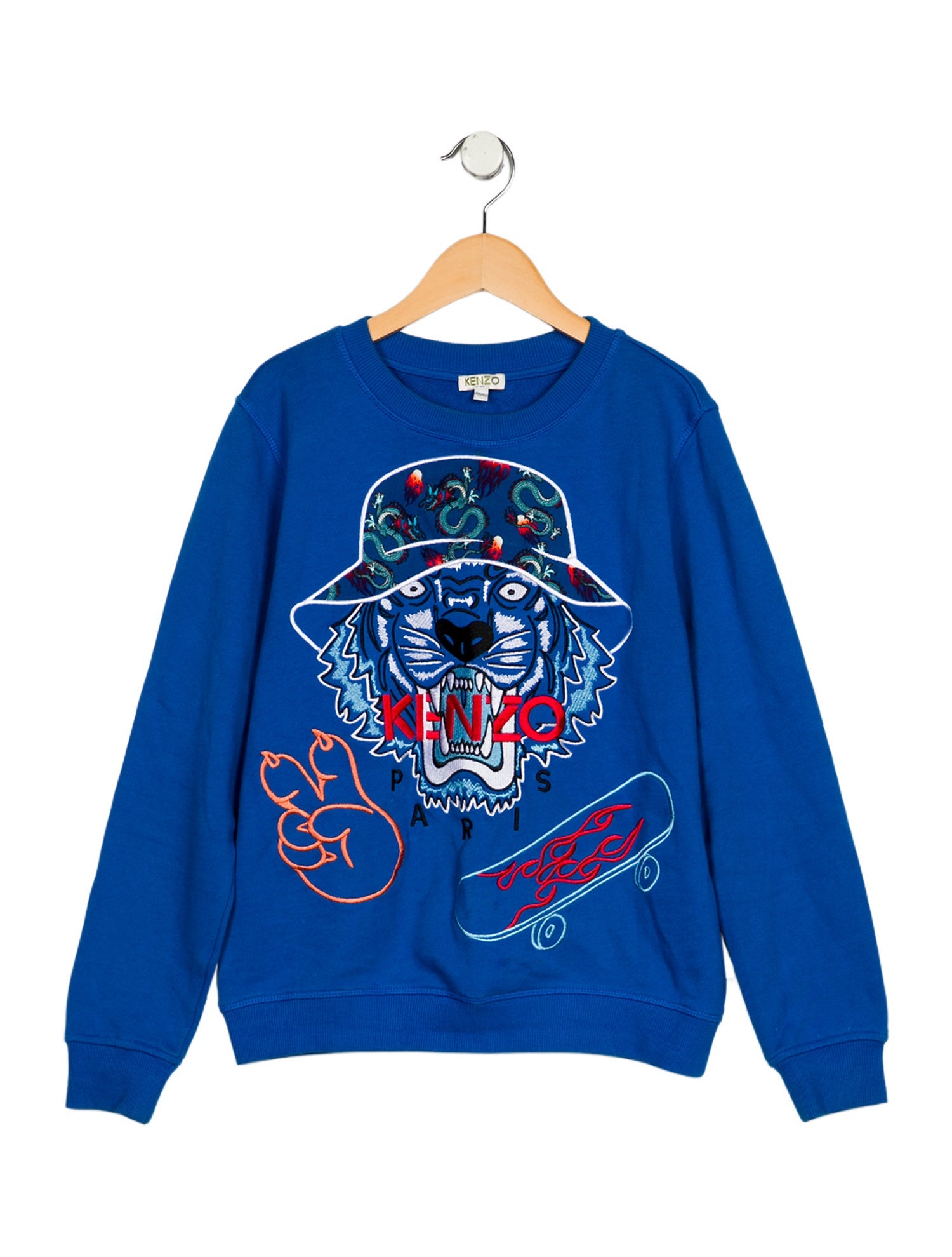 Kenzo Kids Boys Long Sleeve Logo Print Sweatshirt