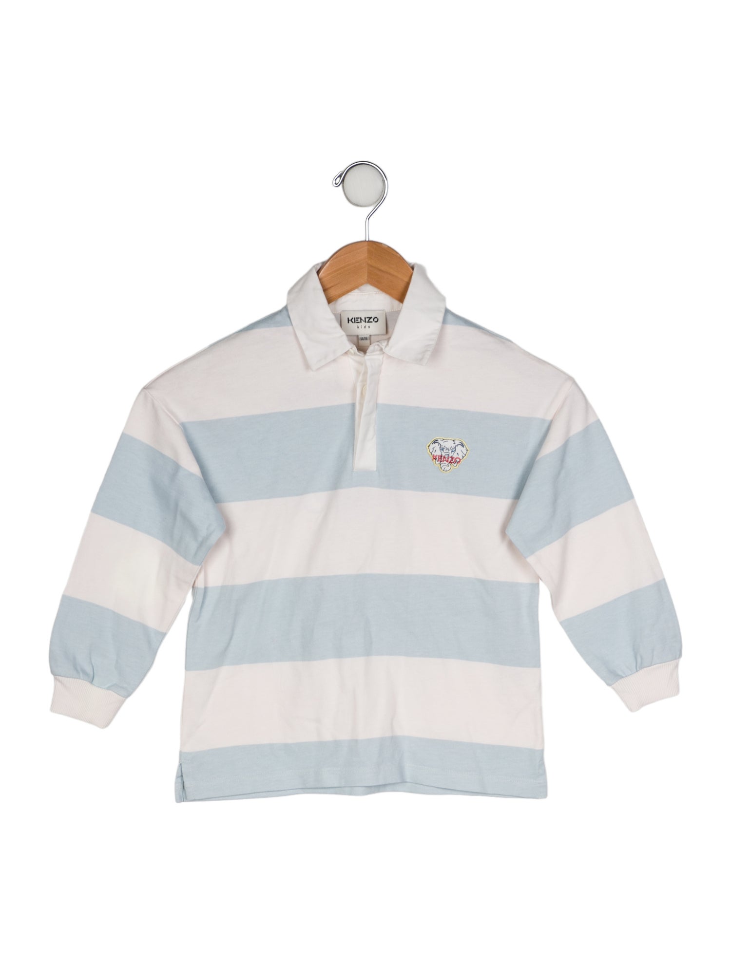 Kenzo Kids Toddler Boys' Logo Embroidered Long Sleeve Polo Shirt