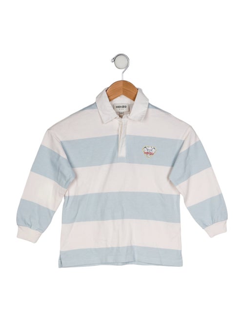 Kenzo Kids Toddler Boys' Logo Embroidered Long Sleeve Polo Shirt