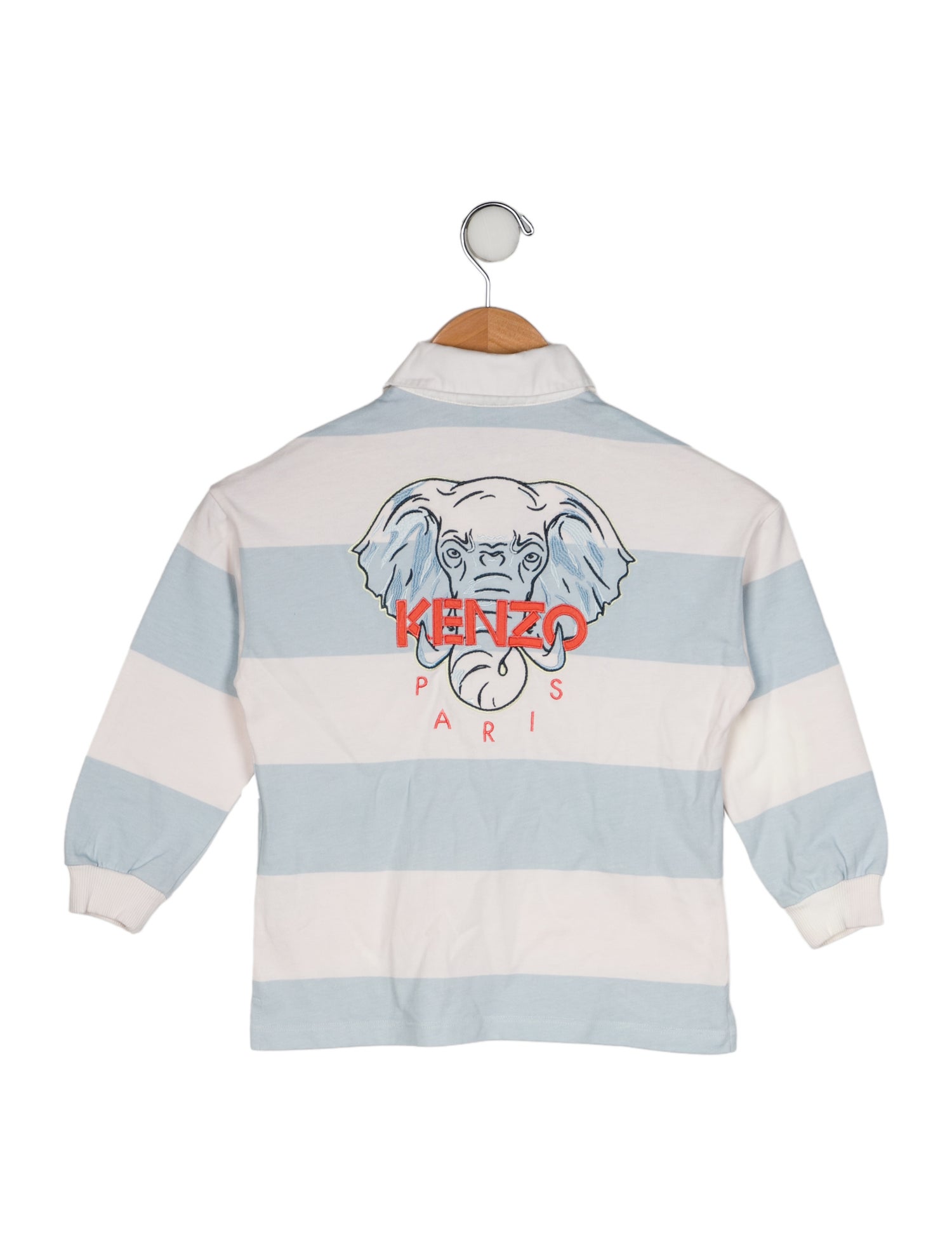 Kenzo Kids Toddler Boys' Logo Embroidered Long Sleeve Polo Shirt