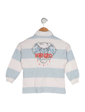 Kenzo Kids Toddler Boys' Logo Embroidered Long Sleeve Polo Shirt