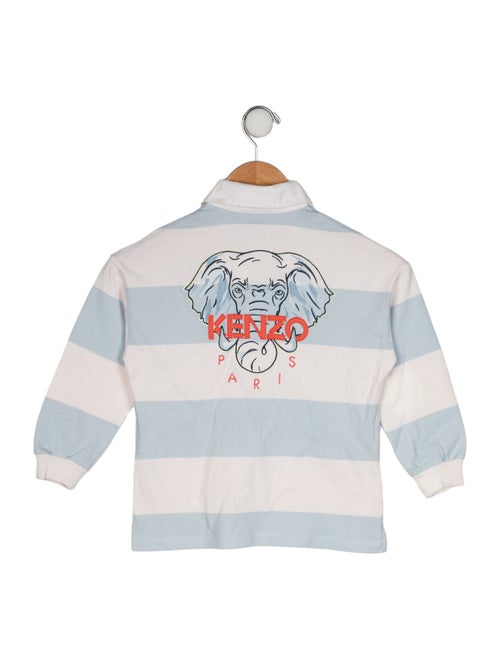 Kenzo Kids Toddler Boys' Logo Embroidered Long Sleeve Polo Shirt