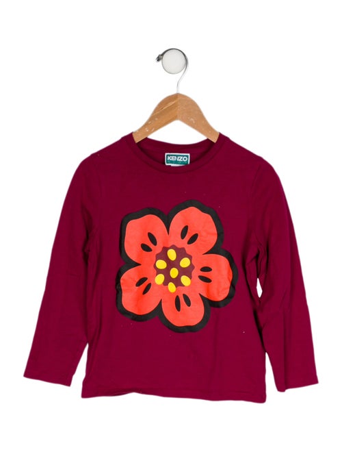 Kenzo Kids Girls' Graphic Printed Long Sleeve Top