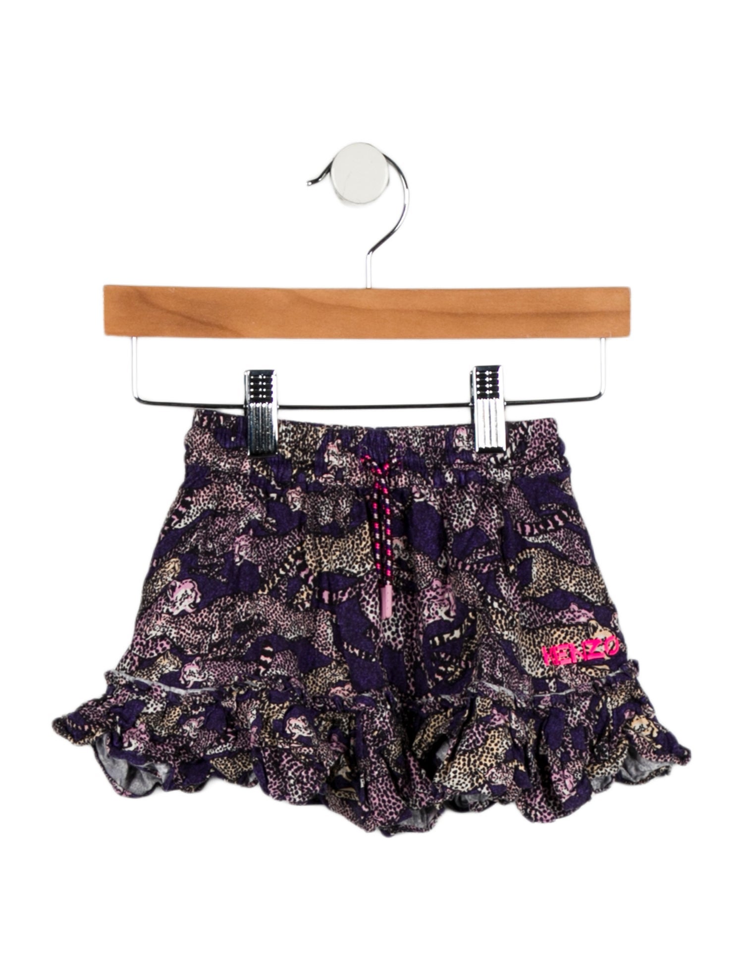 Kenzo Kids Toddler Girls Pattern Print Mini Skirt