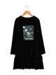 Kenzo Kids Girls' Velvet Long Sleeve Dress