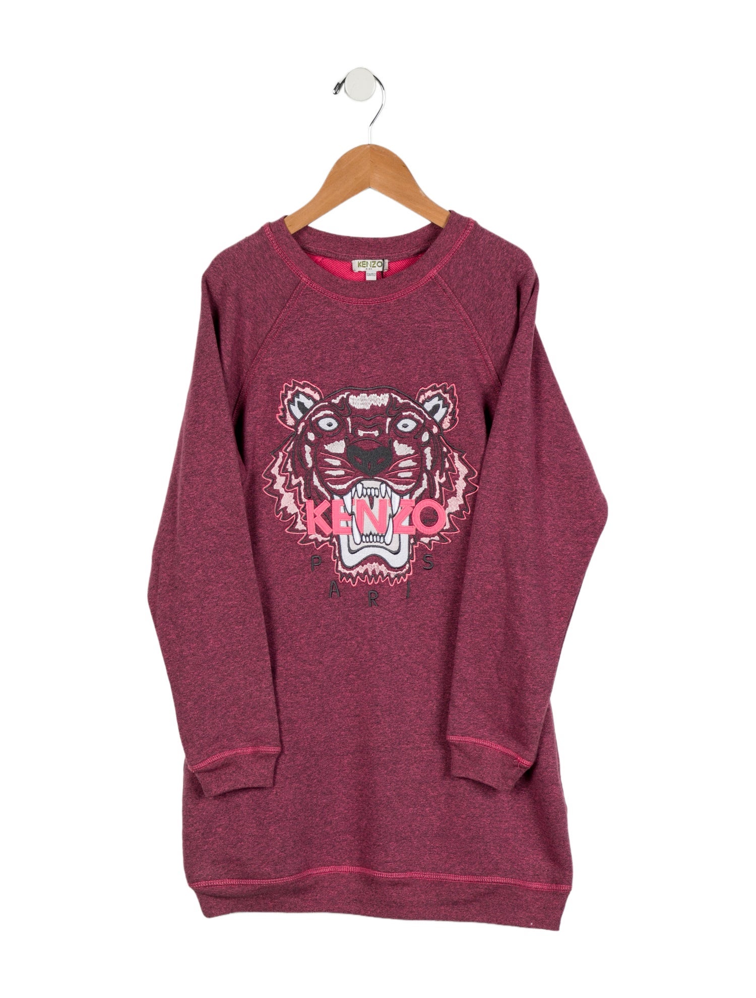 Kenzo Kids Girls' Tiger Berry Logo Swetahsirt Dress w/ Tags