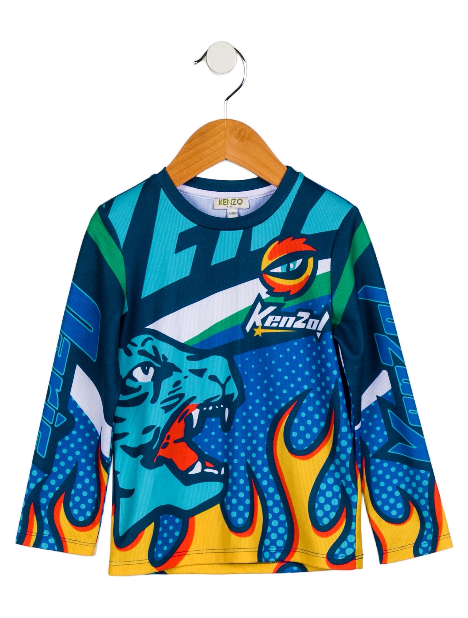 Kenzo Kids Boys' Long Sleeve Printed T-Shirt