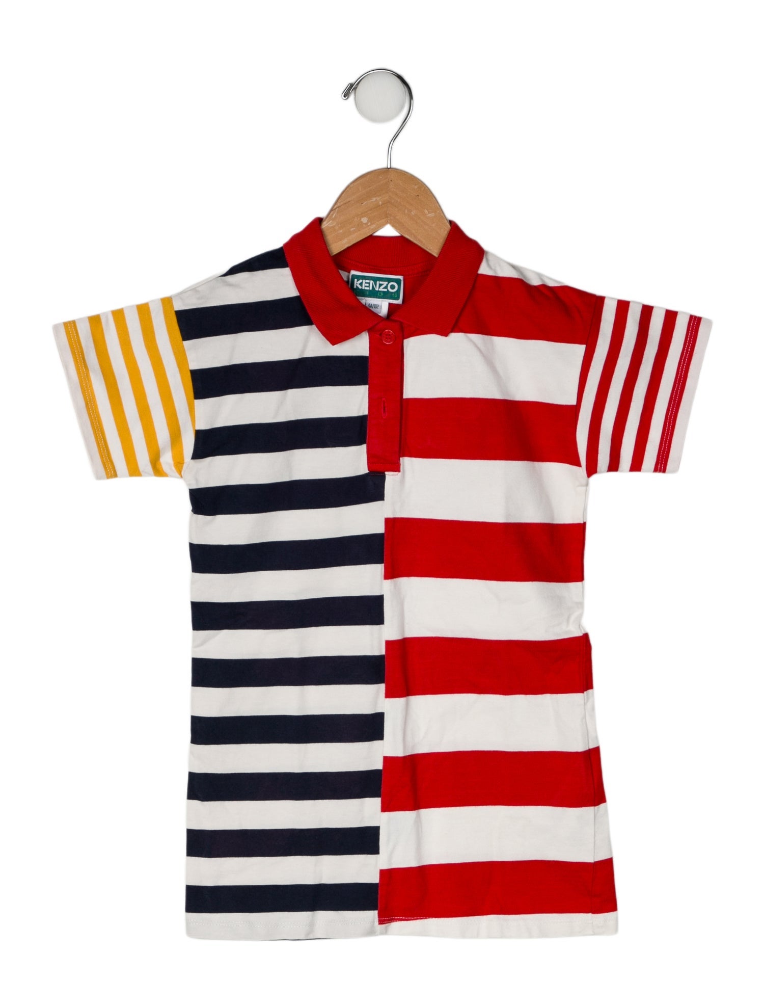 Kenzo Kids Striped Polo Short Sleeve Top