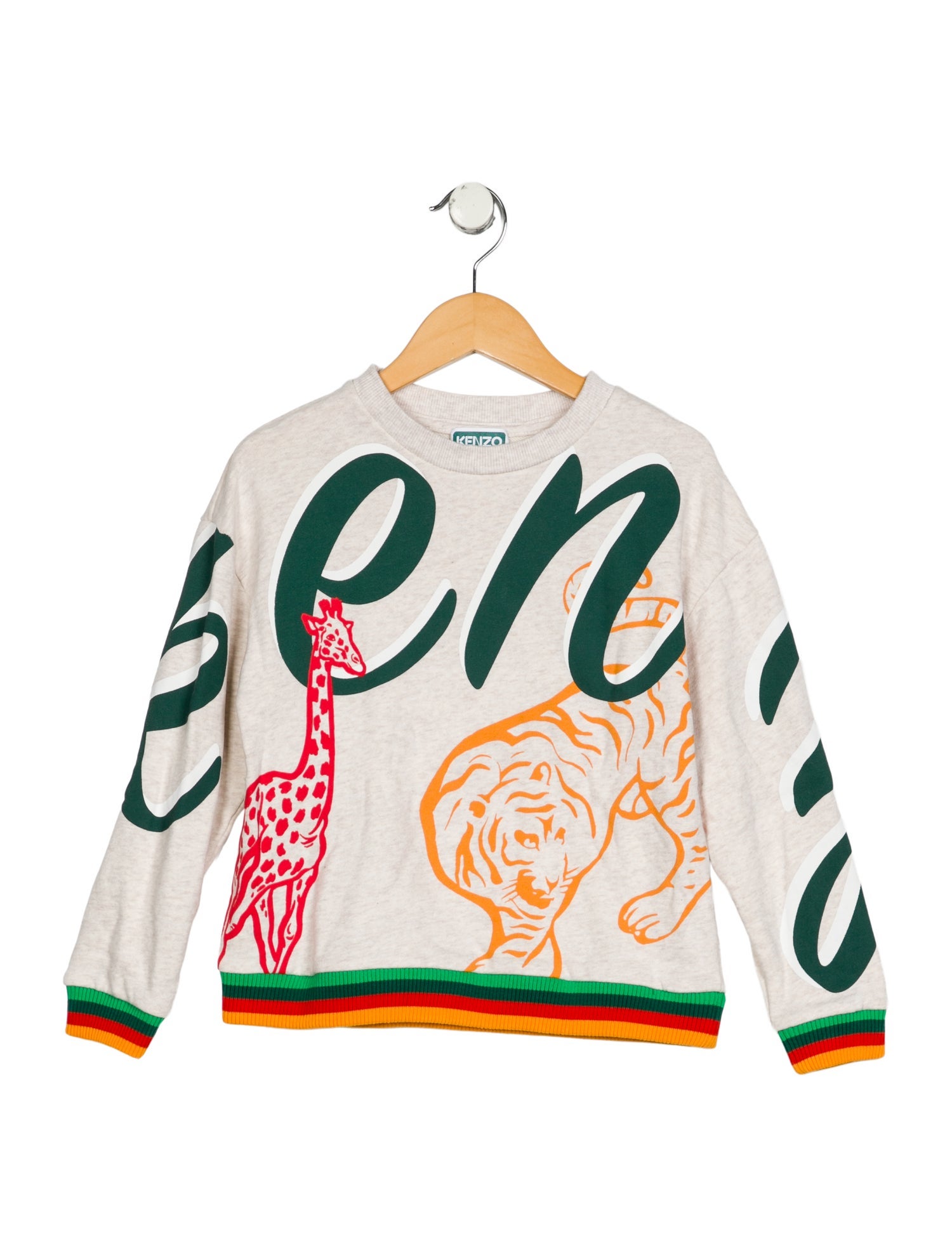 Kenzo Kids Boys' Graphic Embroidered Long Sleeve Crew Neck Sweatshirt