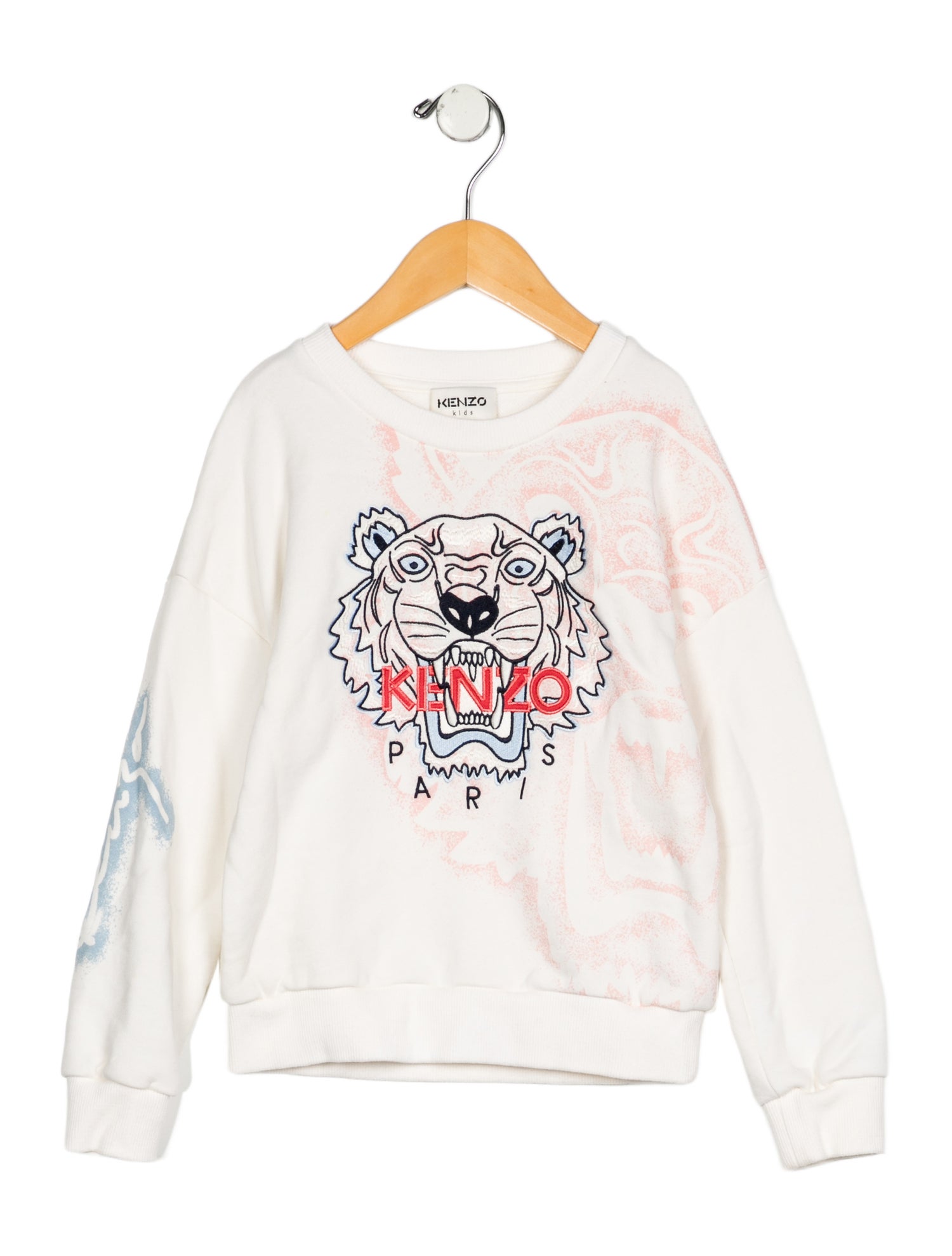 Kenzo Kids Girls' Embroidered Long Sleeve Crew Neck Sweatshirt