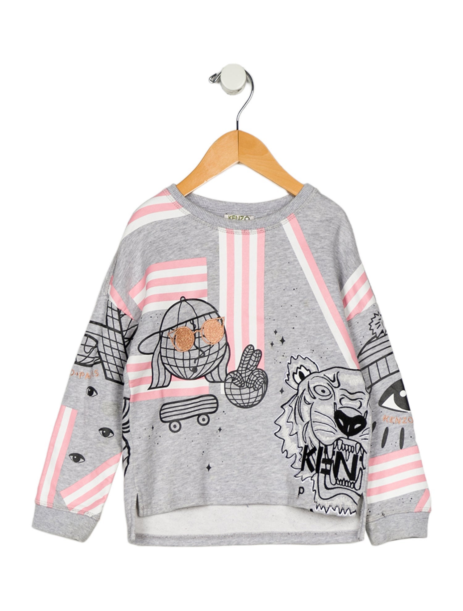 Kenzo Kids Toddler Girls' EMbroidered Print Top