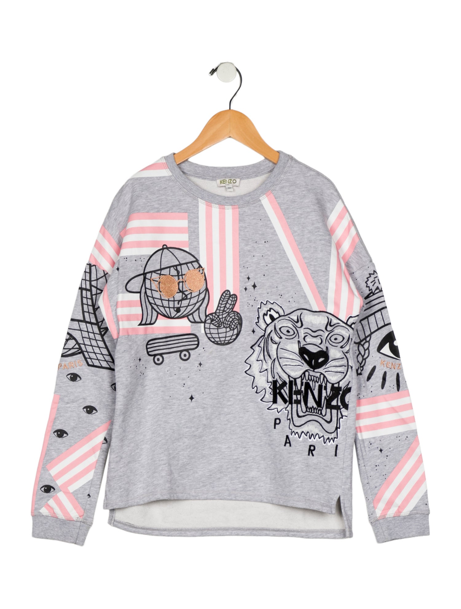 Kenzo Kids Girls' Print Embroidered Top