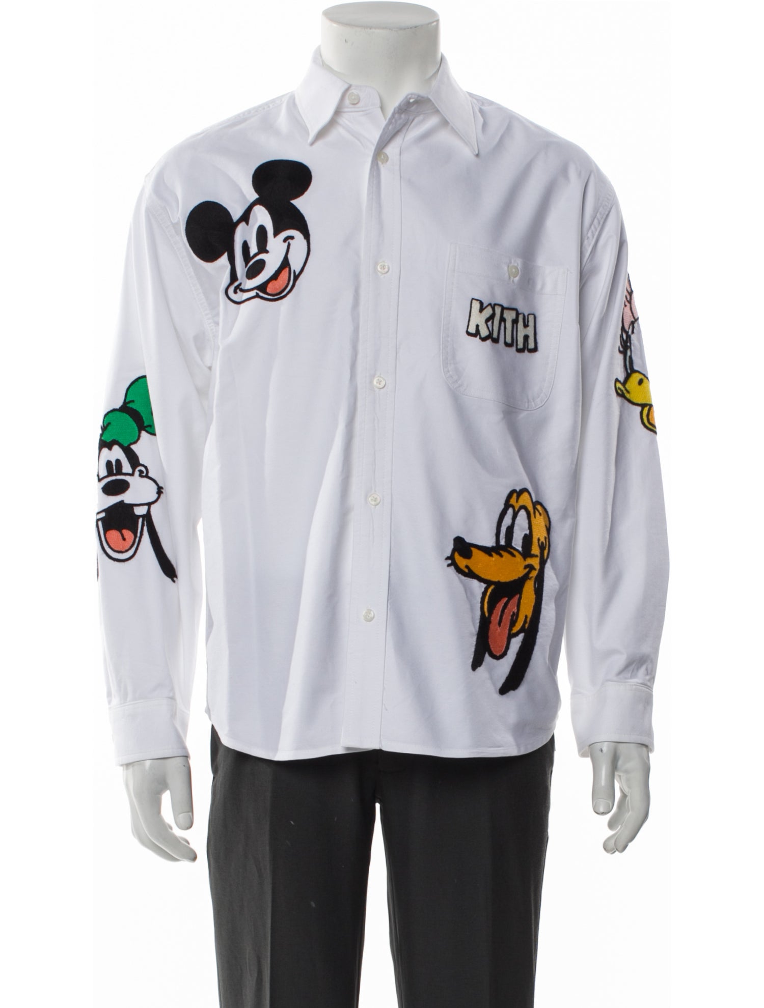 KITH x Disney Graphic Print Long Sleeve Shirt