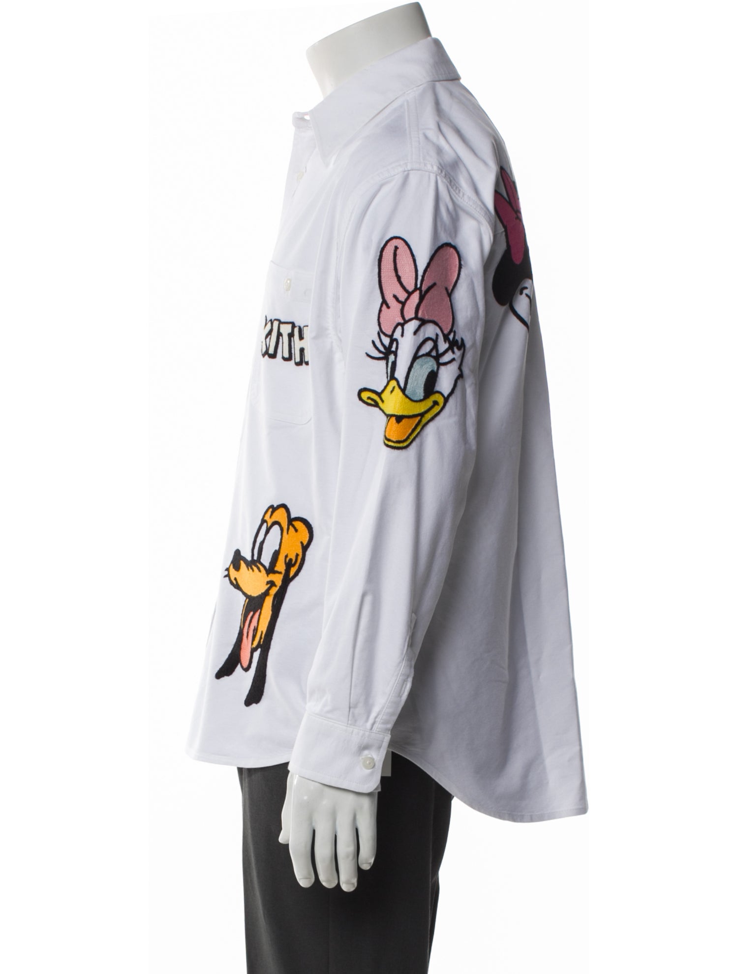 KITH x Disney Graphic Print Long Sleeve Shirt