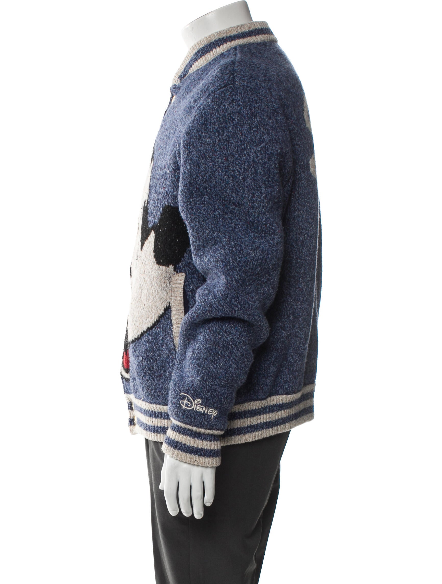 KITH x Disney Lambswool Graphic Print Denim Jacket