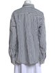 A Kind of Guise Striped Mock Neck Button-Up Top
