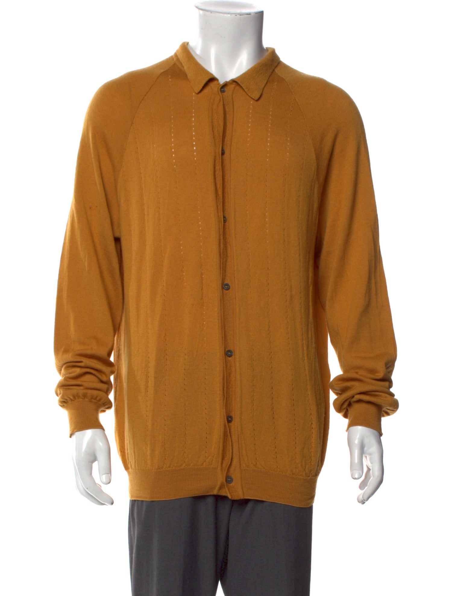 A Kind of Guise Merino Wool Mock Neck Cardigan