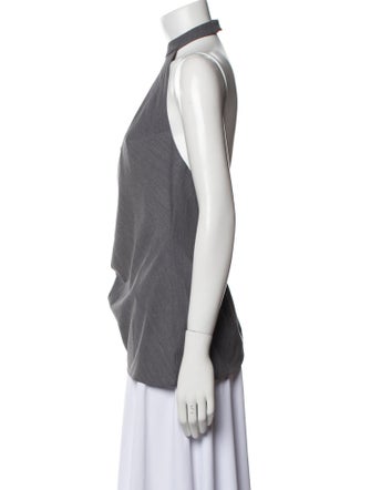 MIMCHIK Halterneck Sleeveless Top