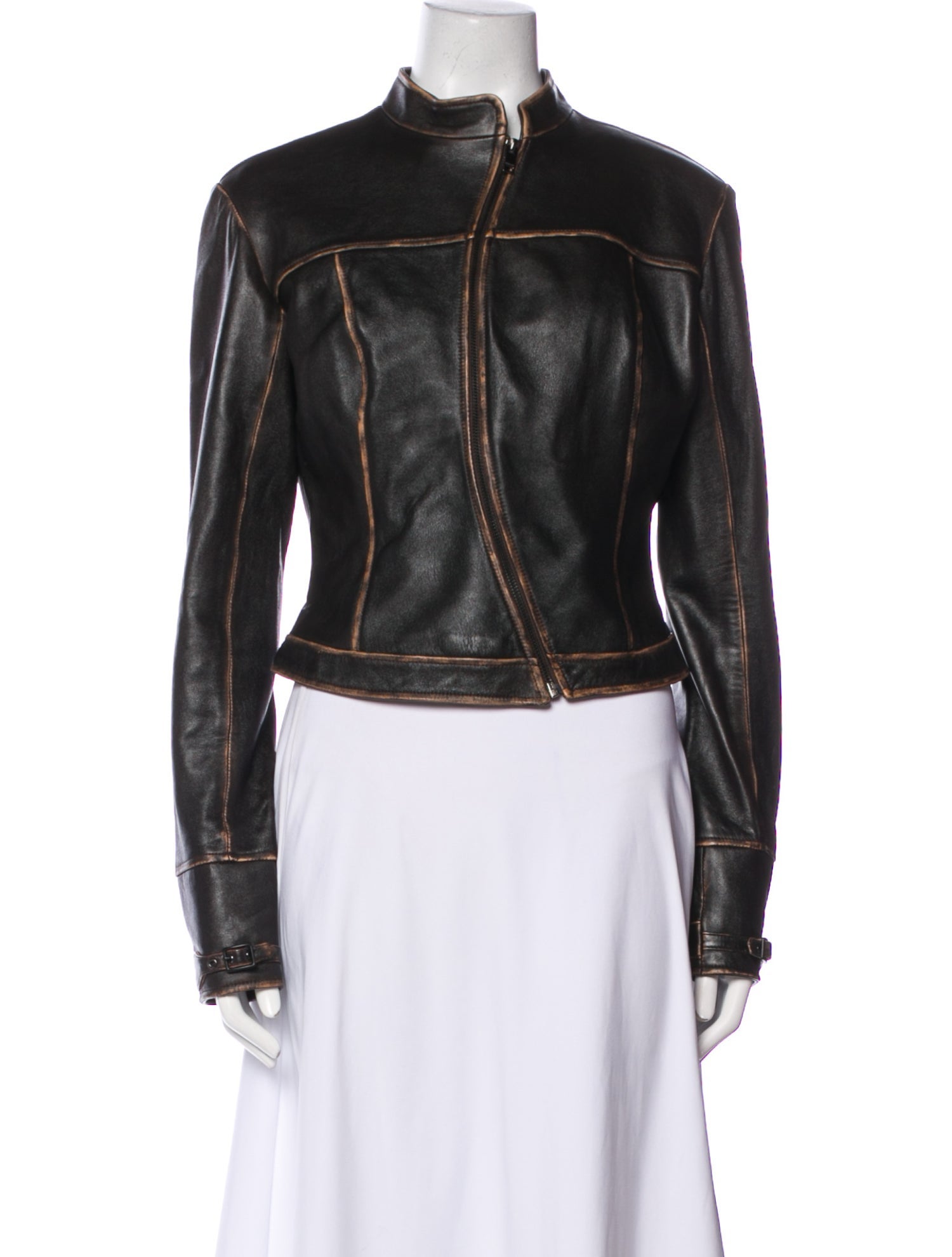 MIMCHIK Leather Biker Jacket
