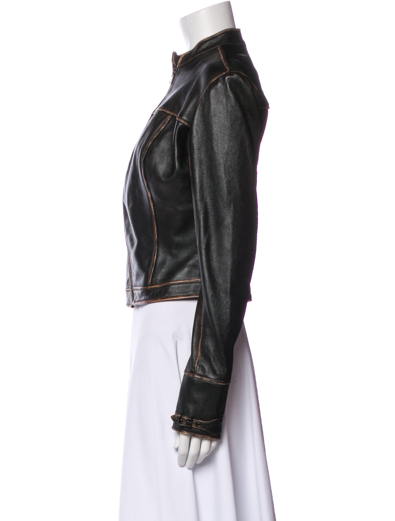 MIMCHIK Leather Biker Jacket