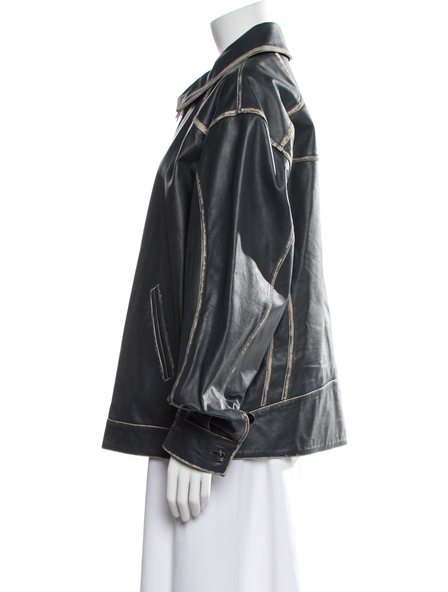 MIMCHIK Leather Moto Jacket
