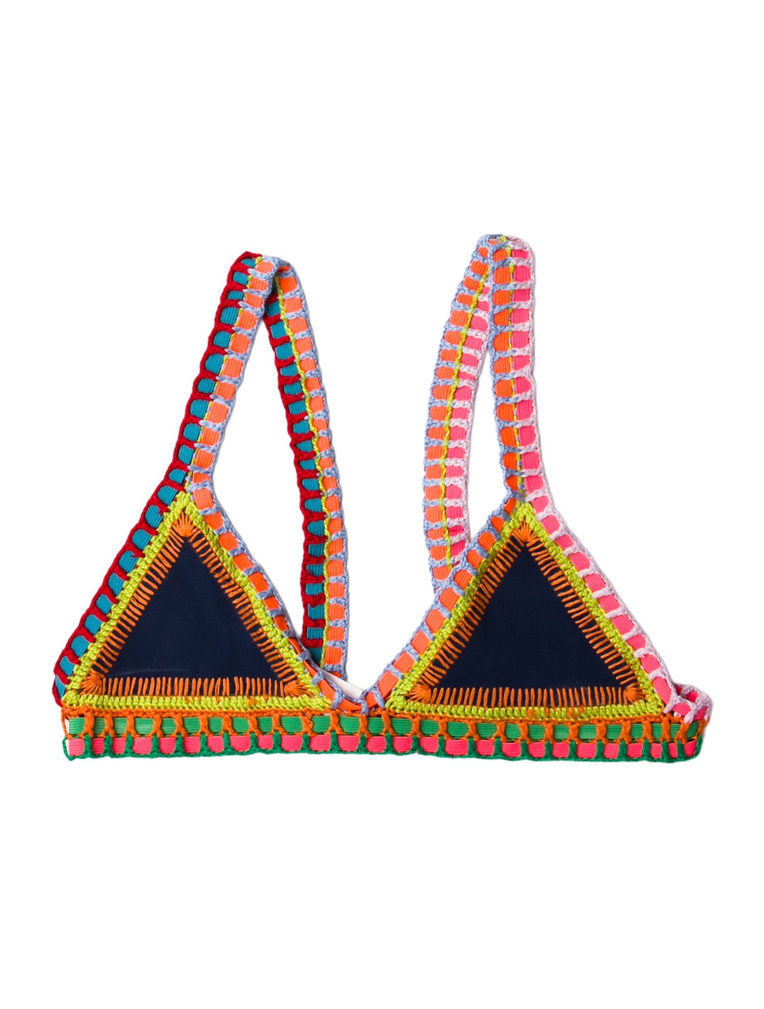 Kiini Striped Embroidered Accent Top