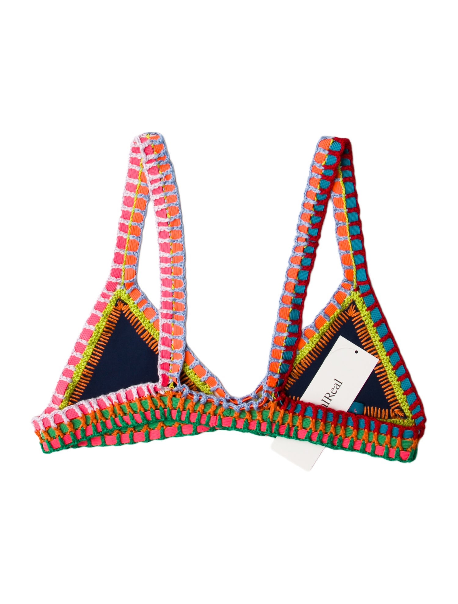 Kiini Striped Embroidered Accent Top