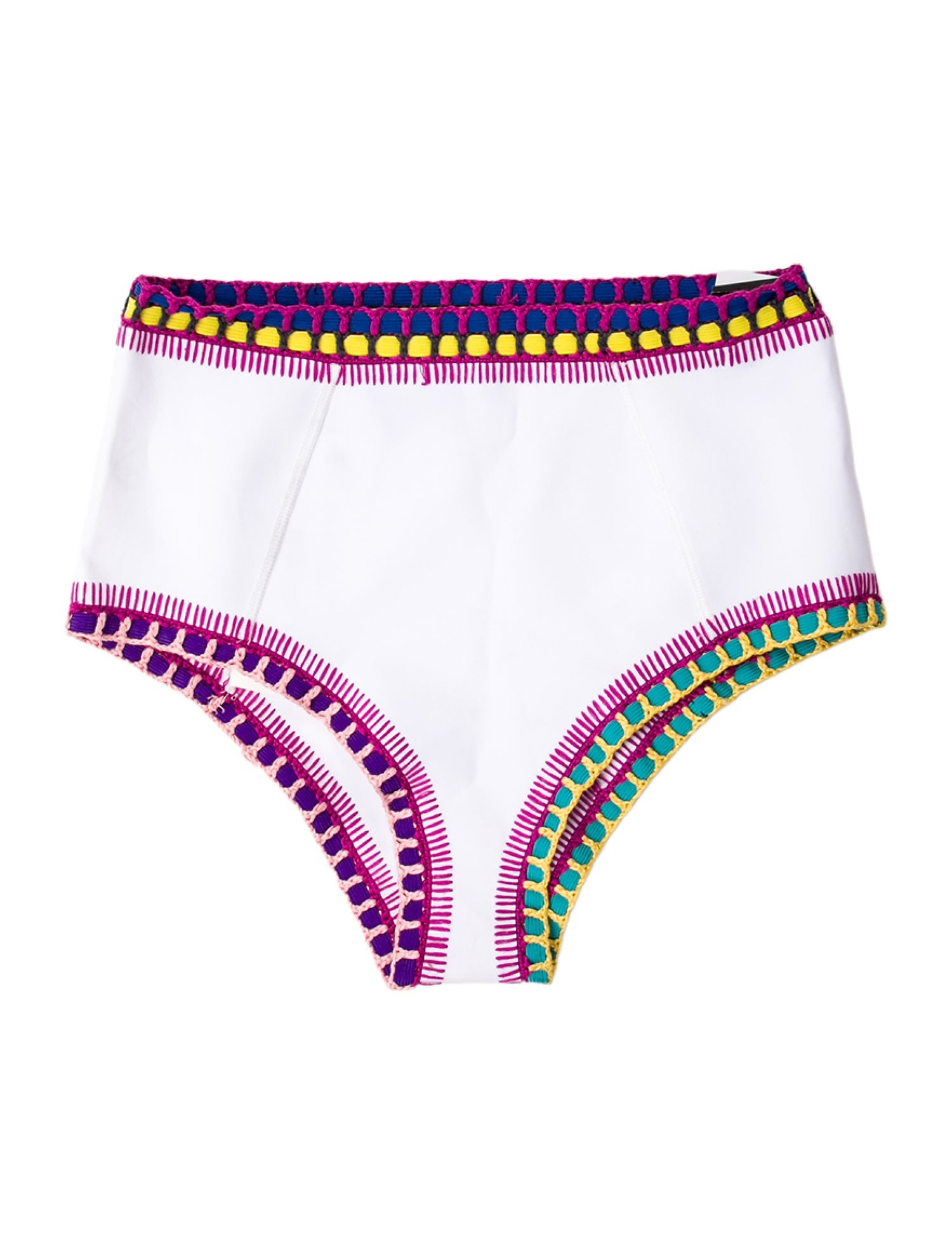 Kiini Striped Embroidered Accent Bottoms w/ Tags