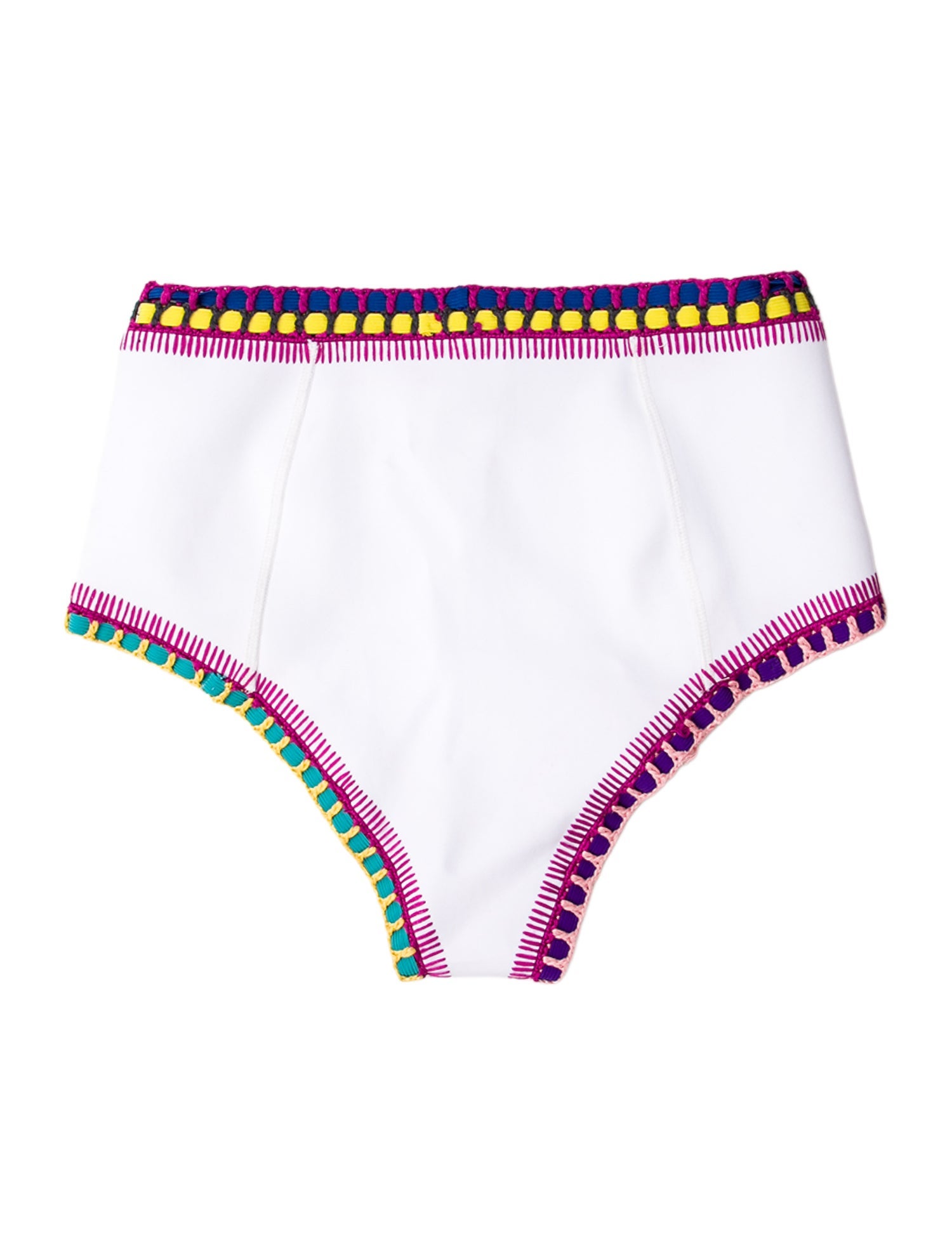 Kiini Striped Embroidered Accent Bottoms w/ Tags