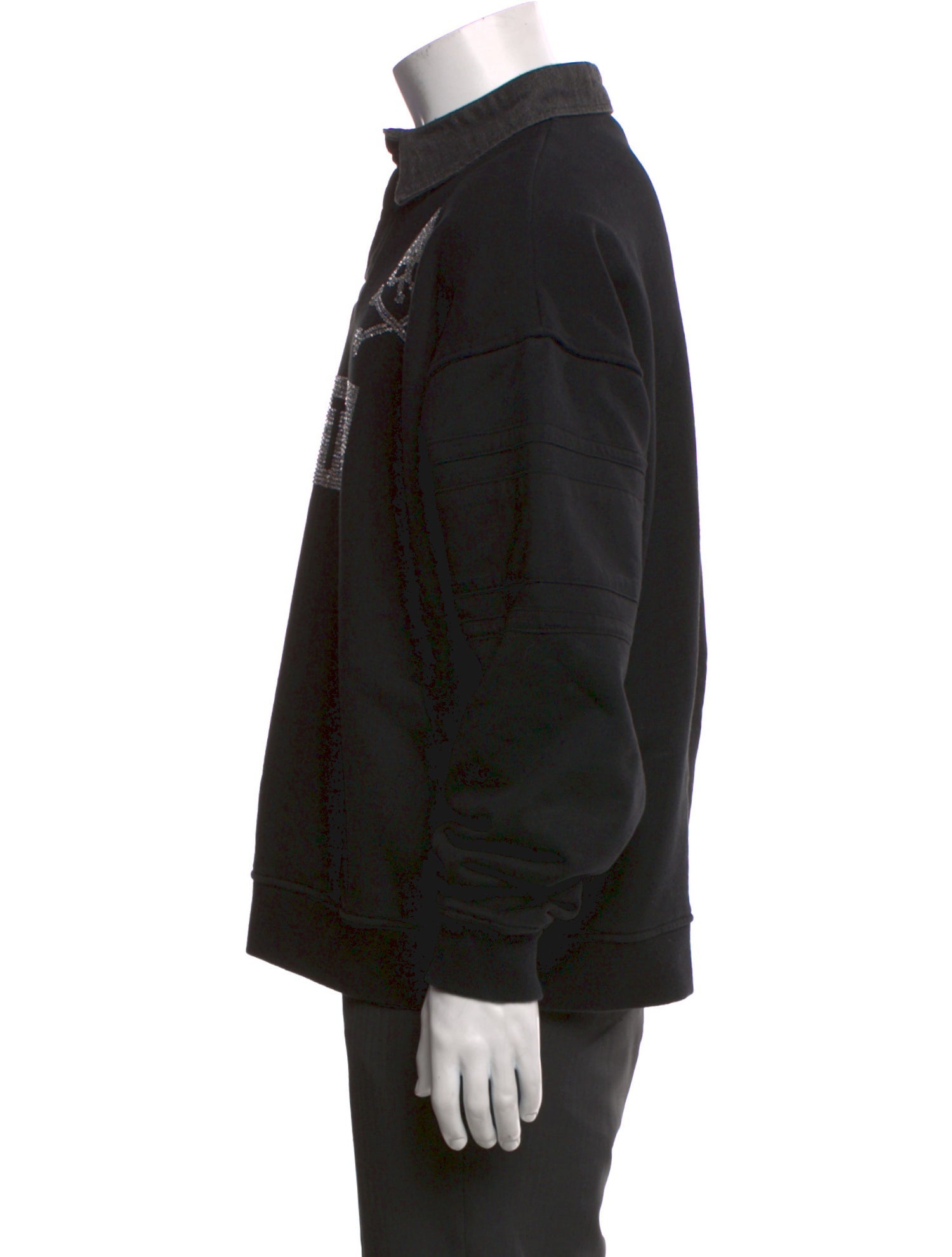 KITH x Mastermind Graphic Print Mock Neck Polo Sweater