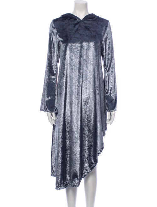Kim Shui V-Neck Midi Length Dress Green