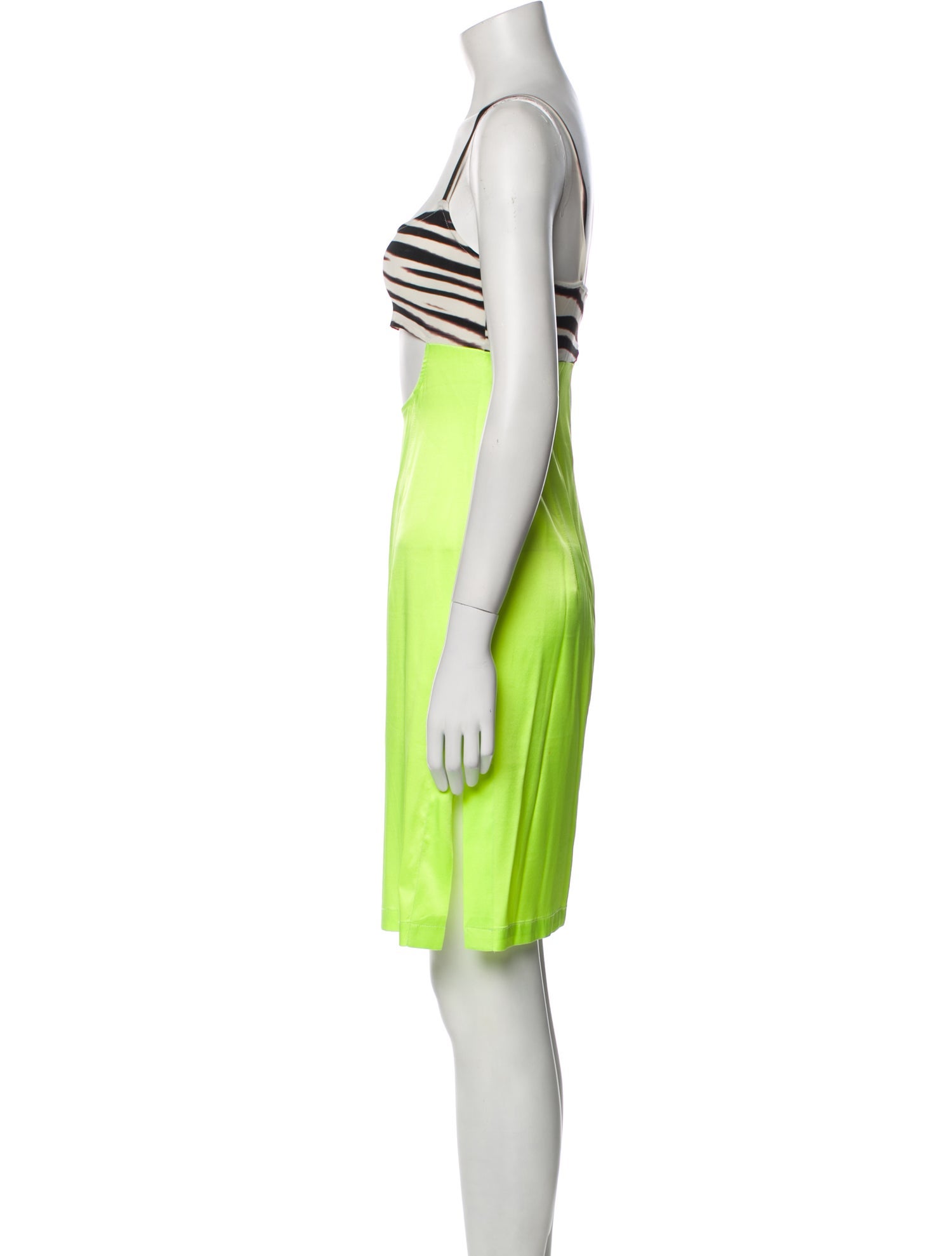Kim Shui Square Neckline Mini Dress - Green Dresses, Clothing - WKIMS21320  | The RealReal