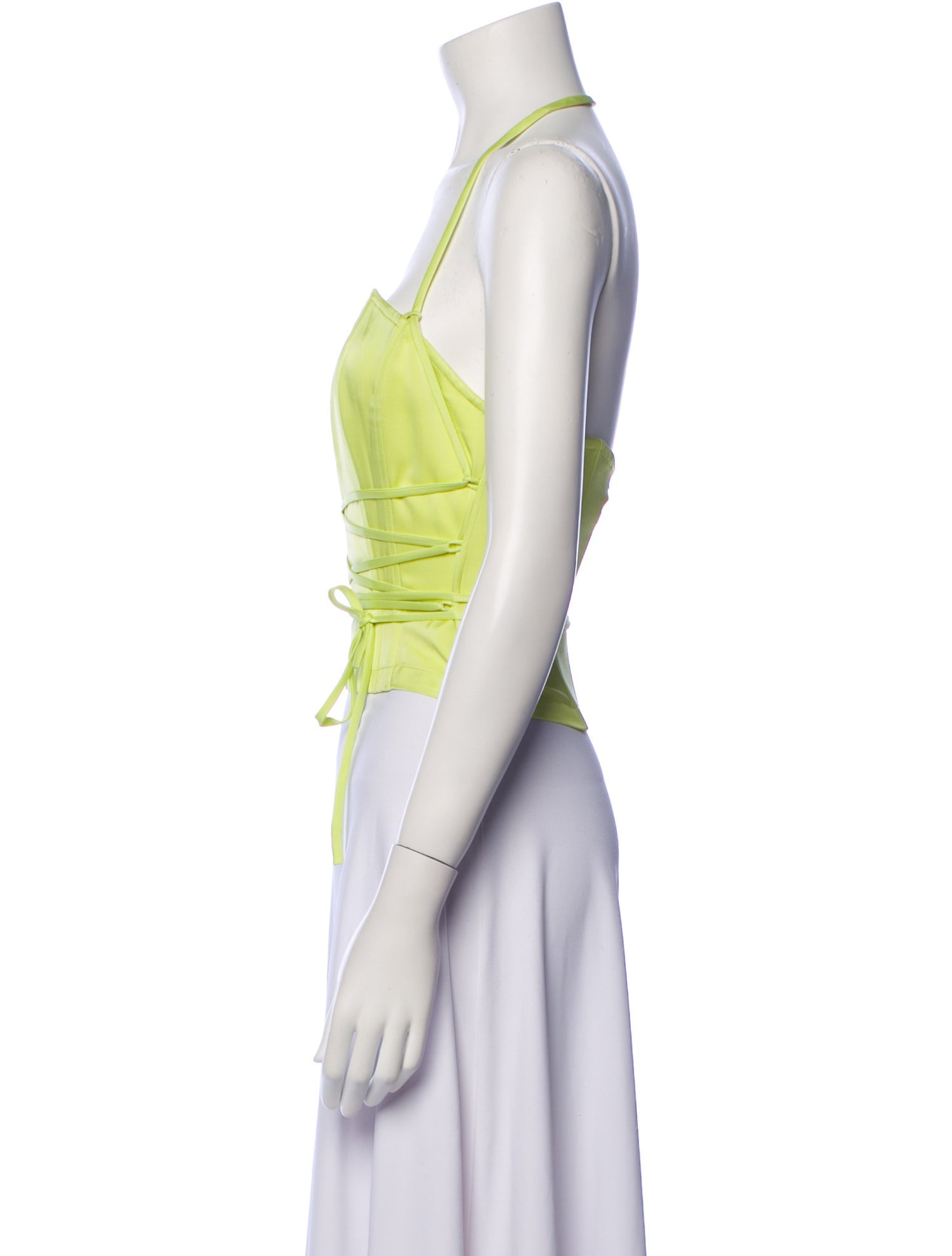 Kim Shui Square Neckline Sleeveless Crop Top