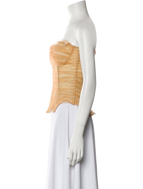 Kim Shui Silk Animal Print Crop Top