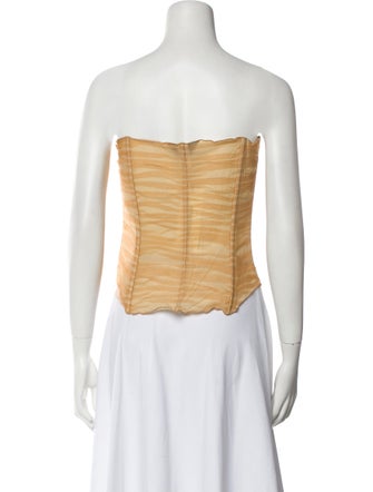 Kim Shui Silk Animal Print Crop Top