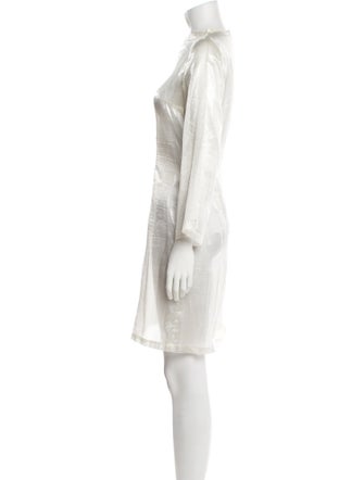 Kim Shui Bateau Neckline Mini Dress