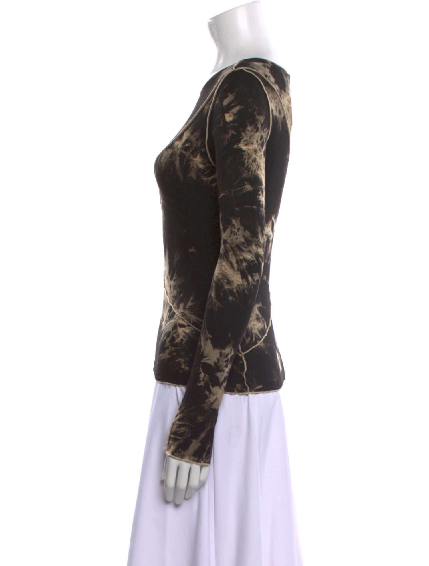 Kim Shui Printed Scoop Neck Sweatshirt