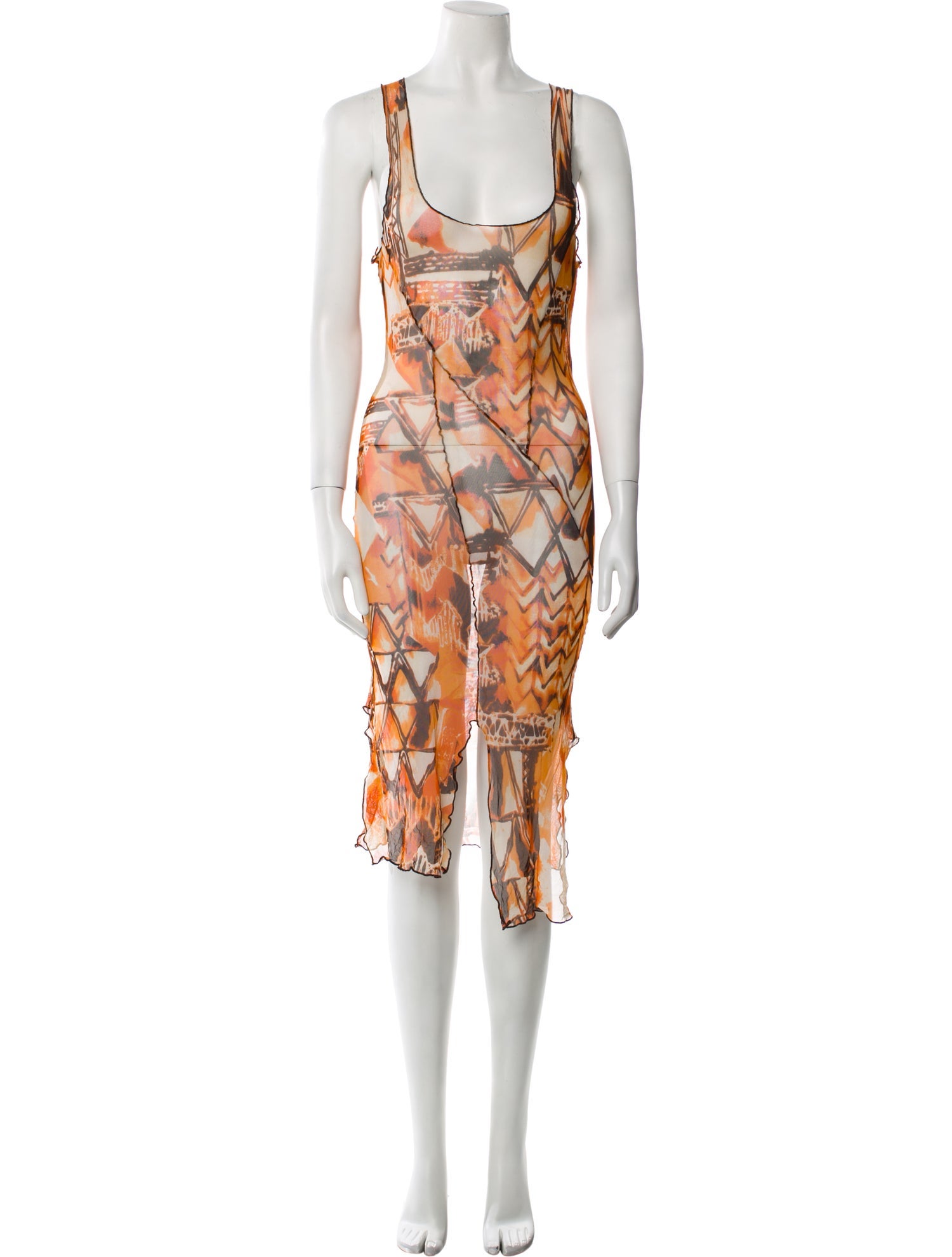 Kim Shui Printed Knee-Length Dress