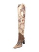 Kim Shui Patent Leather Patterned Boots