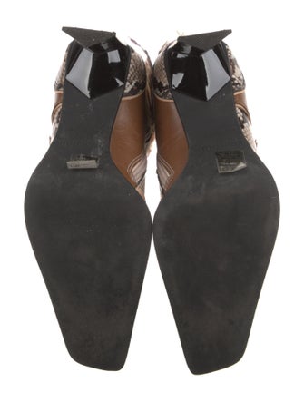 Kim Shui Patent Leather Patterned Boots