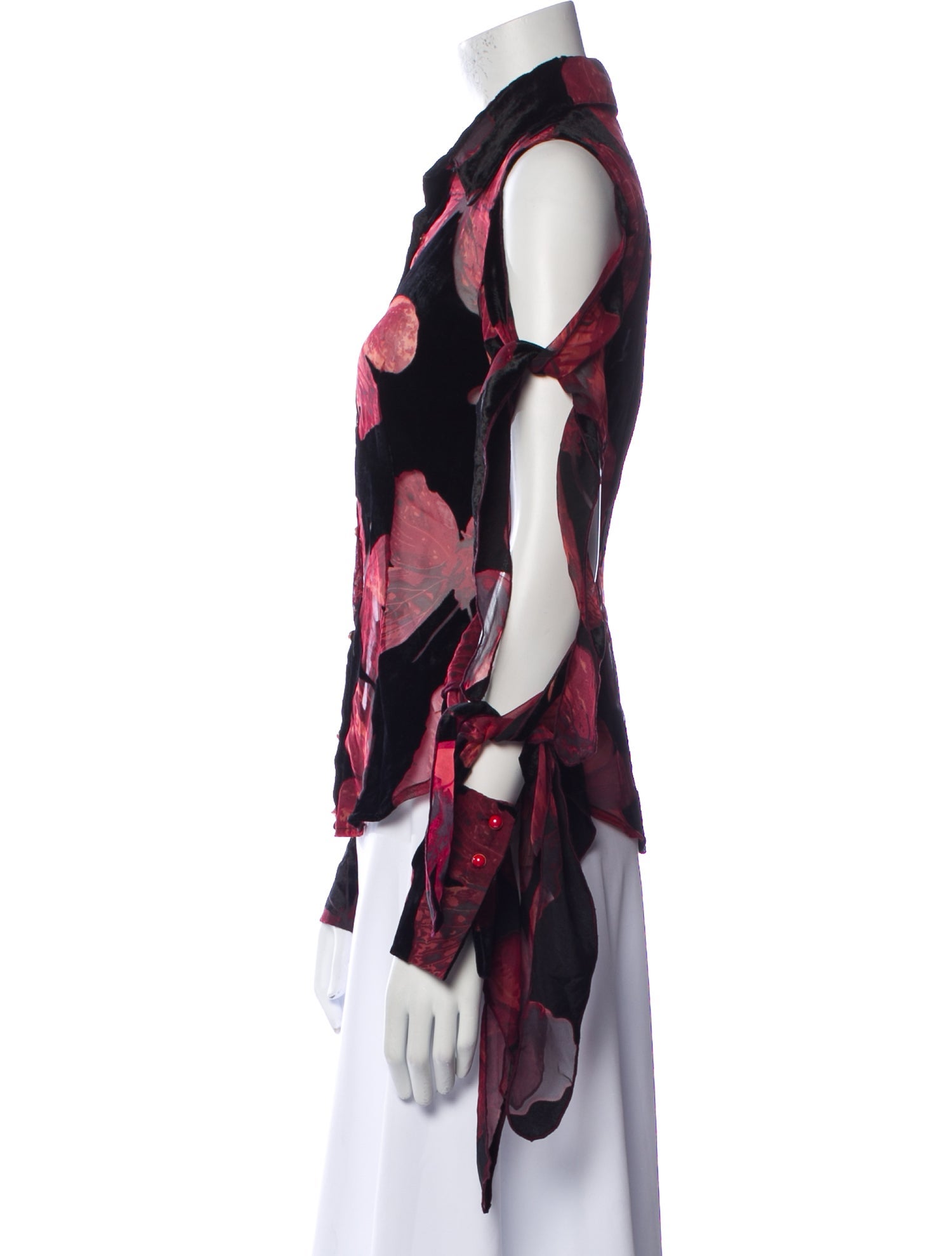 Kim Shui Silk Floral Print Blouse